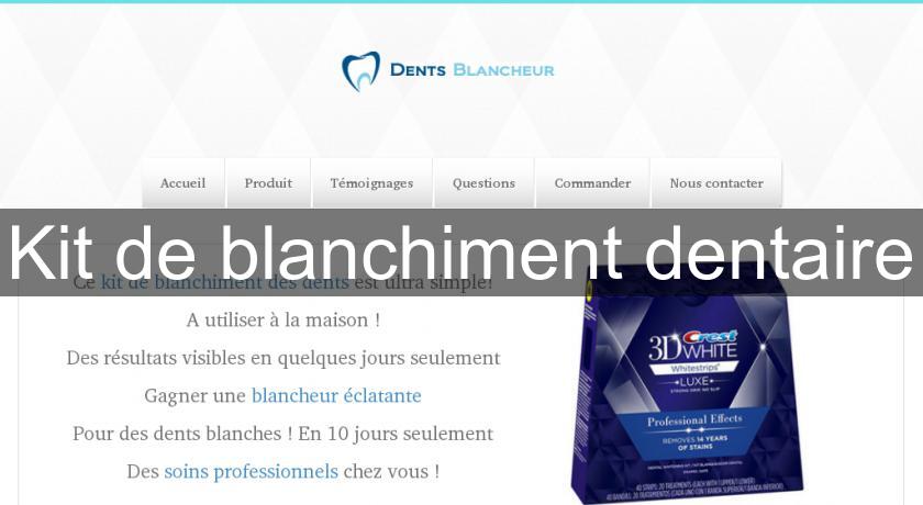 Kit de blanchiment dentaire