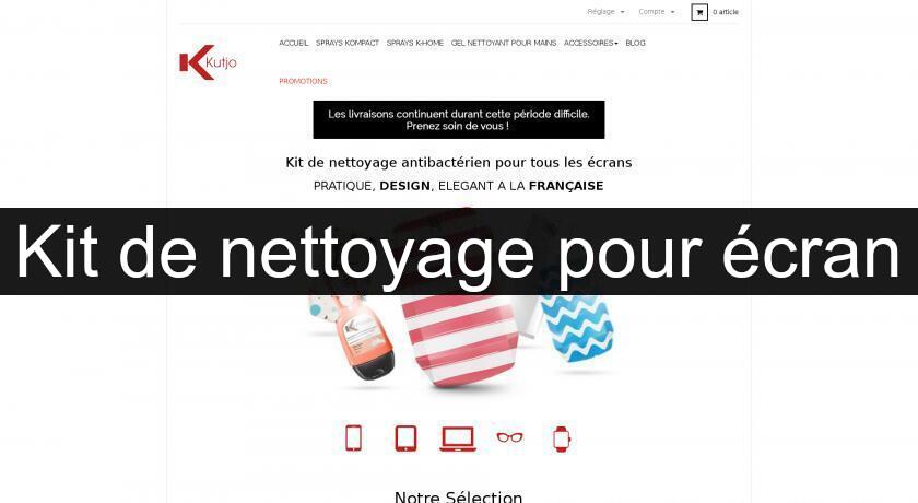 Kit de nettoyage pour écran