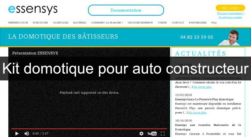Kit domotique pour auto constructeur Kit domotique pour auto constructeur