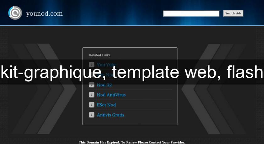 kit-graphique, template web, flash