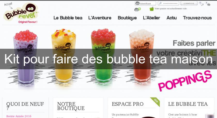 Kit pour faire des bubble tea maison