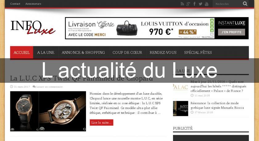 L'actualité du Luxe