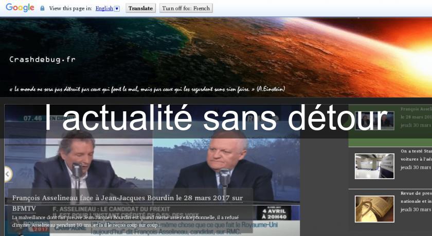l'actualité sans détour l'actualité sans détour