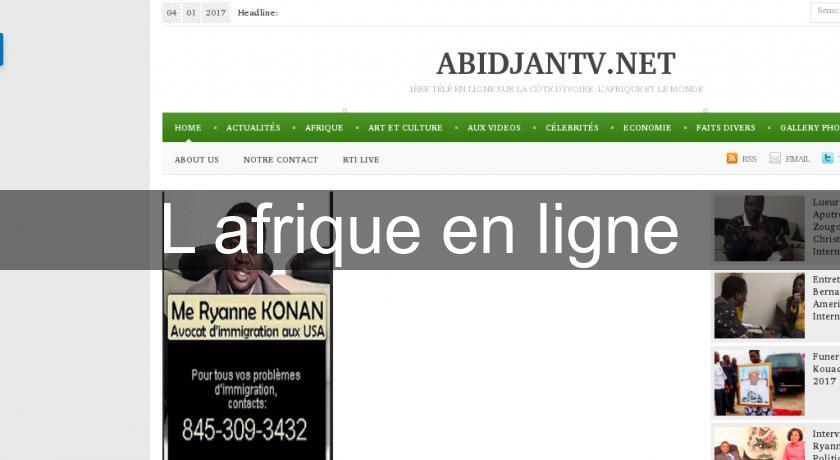 L'afrique en ligne L'afrique en ligne