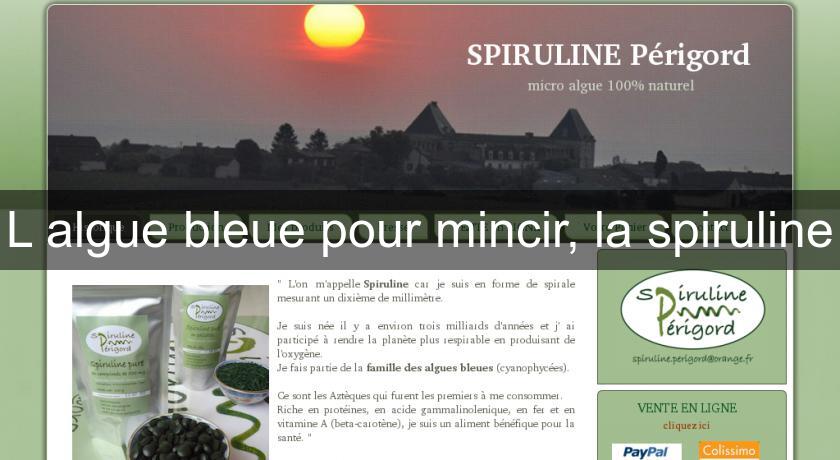 L'algue bleue pour mincir, la spiruline L'algue bleue pour mincir, la spiruline