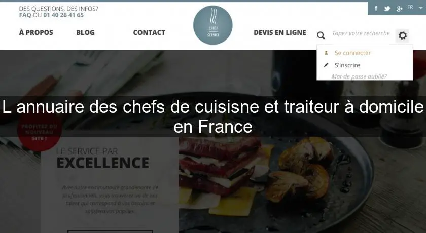 L'annuaire des chefs de cuisisne et traiteur à domicile en France