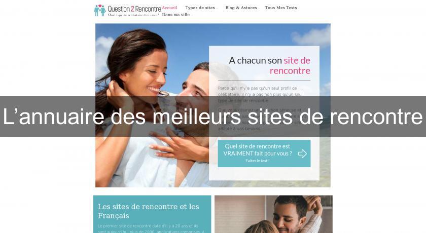 L’annuaire des meilleurs sites de rencontre