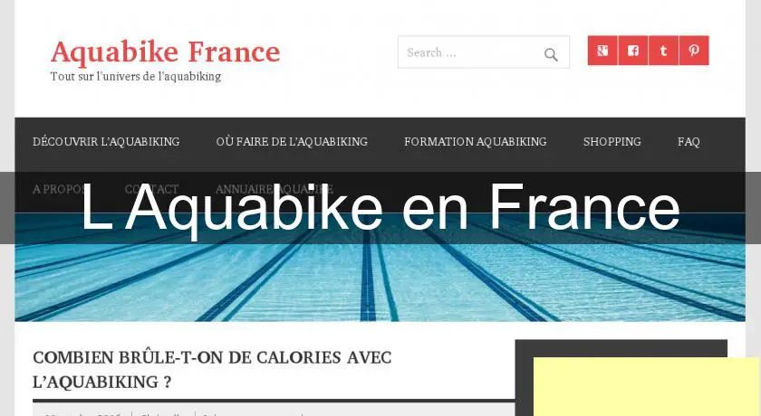L'Aquabike en France