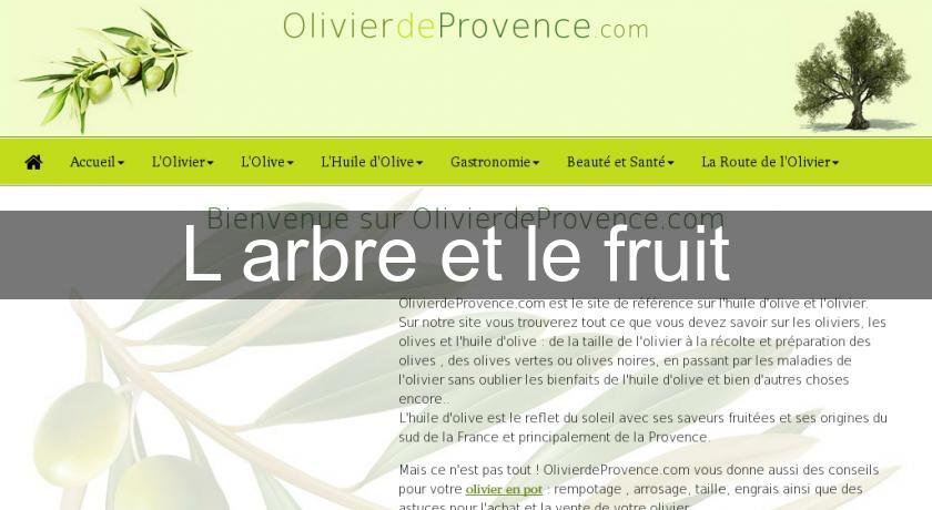 L'arbre et le fruit 