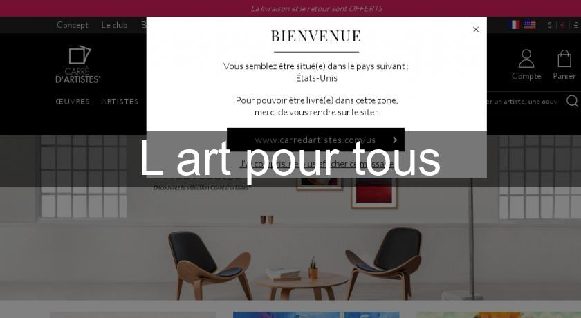 L'art pour tous L'art pour tous