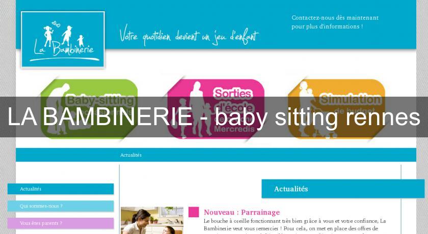 LA BAMBINERIE - baby sitting rennes