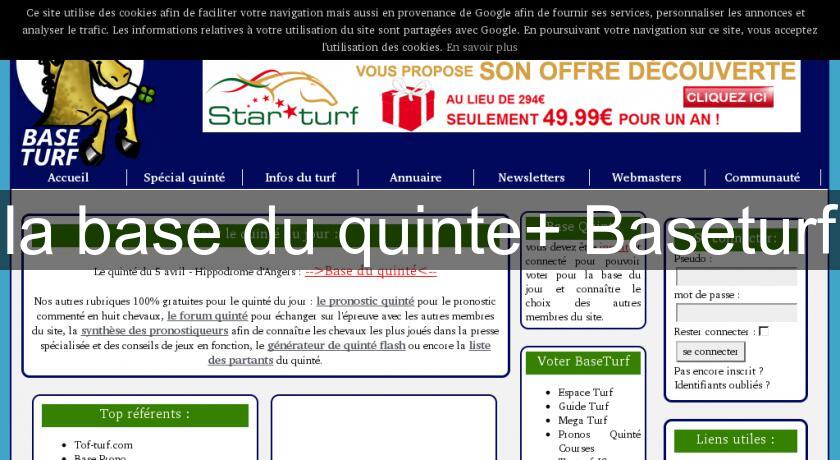la base du quinte+ Baseturf la base du quinte+ Baseturf