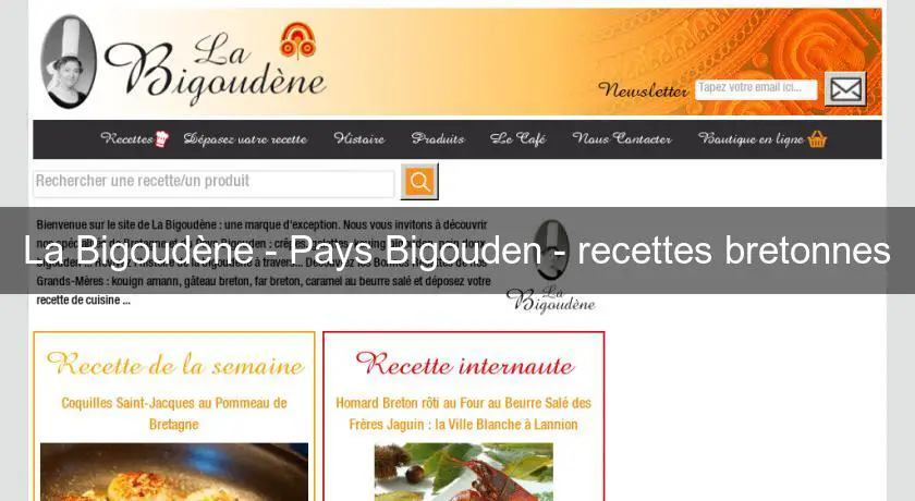 La Bigoudène - Pays Bigouden - recettes bretonnes