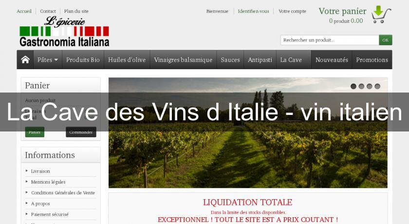 La Cave des Vins d'Italie - vin italien La Cave des Vins d'Italie - vin italien