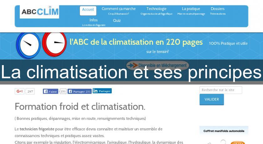 La climatisation et ses principes La climatisation et ses principes