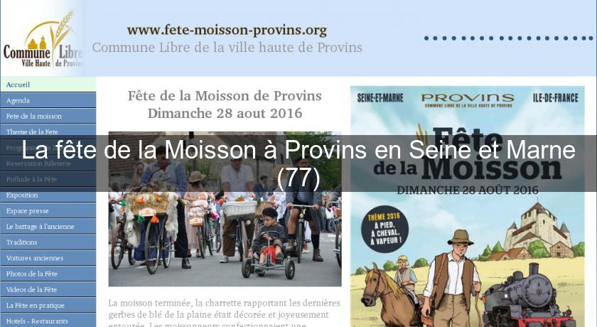 La fête de la Moisson à Provins en Seine et Marne (77)