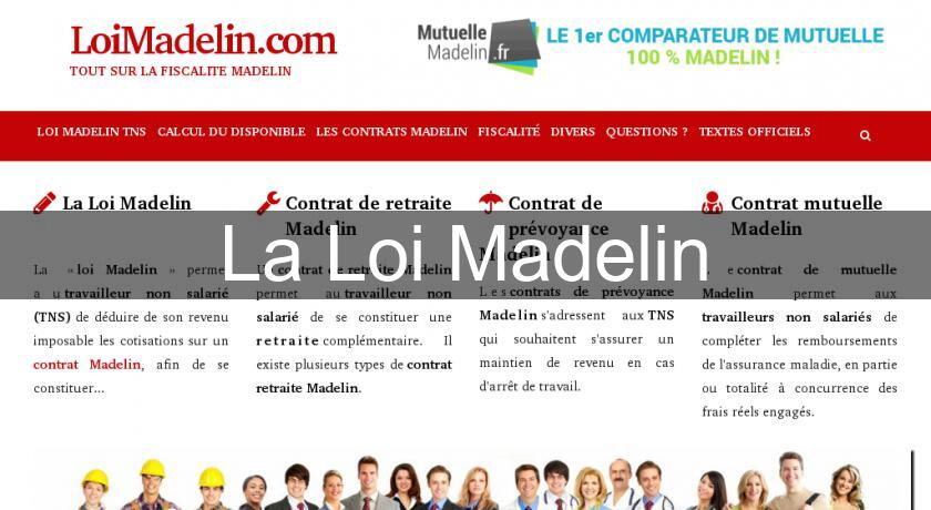 La Loi Madelin La Loi Madelin
