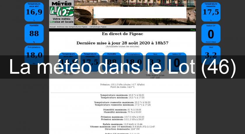 La météo dans le Lot (46) La météo dans le Lot (46)