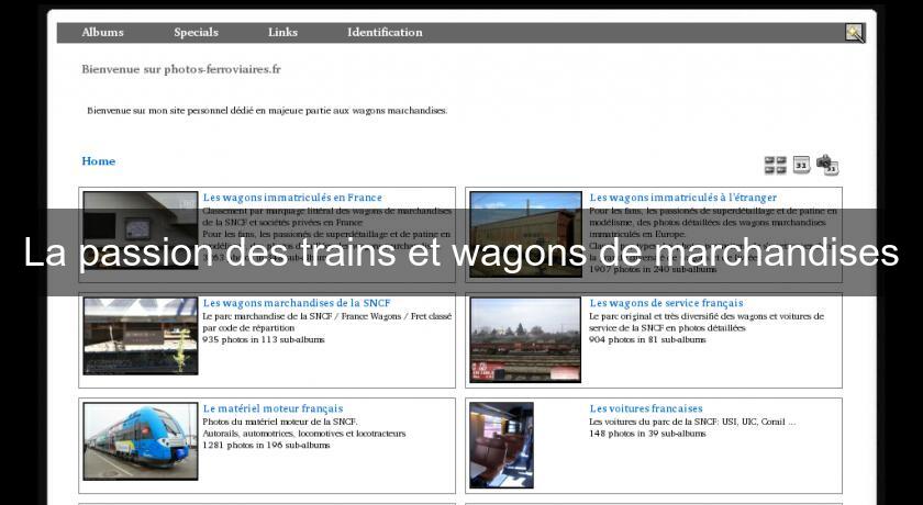 La passion des trains et wagons de marchandises