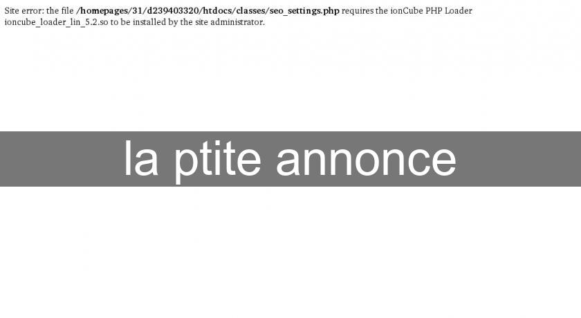 la ptite annonce