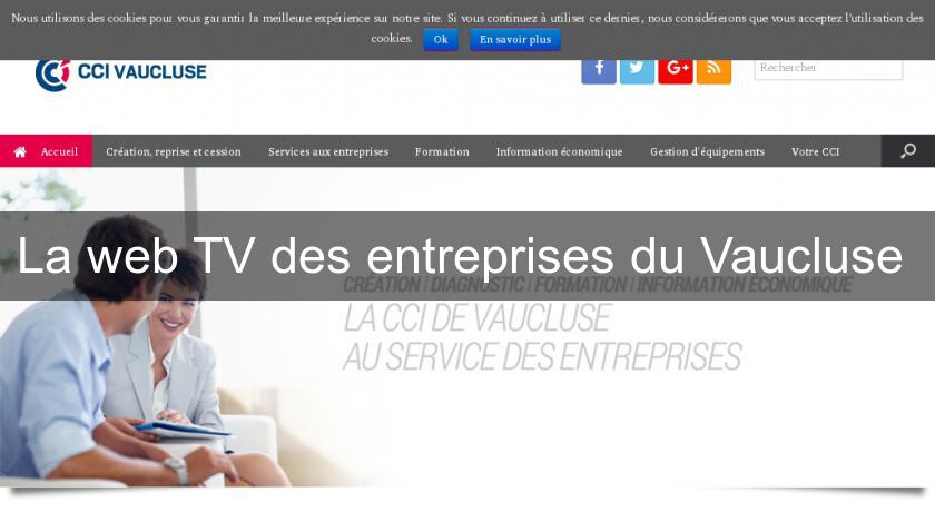 La web TV des entreprises du Vaucluse 