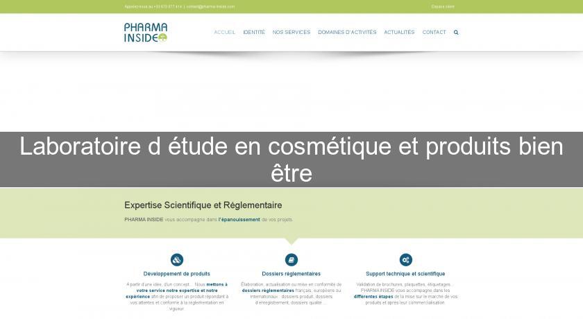 Laboratoire d'étude en cosmétique et produits bien être