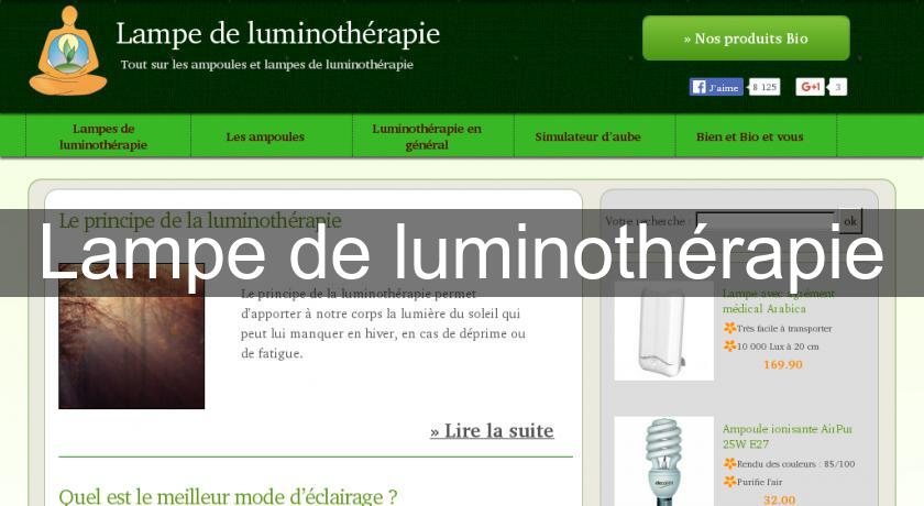 Lampe de luminothérapie Lampe de luminothérapie