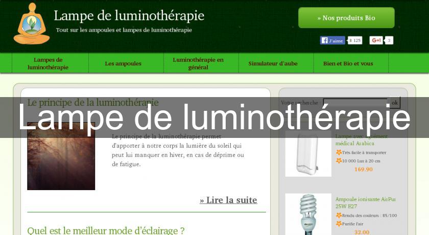 Lampe de luminothérapie