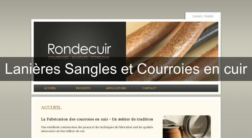 Lanières Sangles et Courroies en cuir