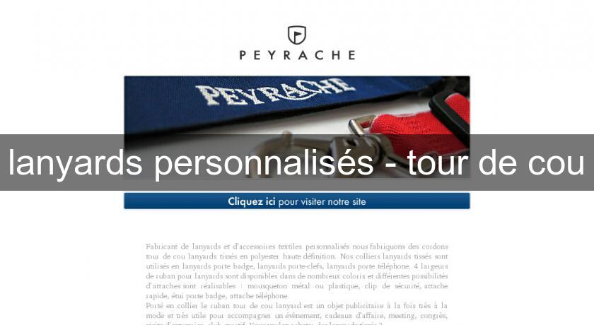 lanyards personnalisés - tour de cou