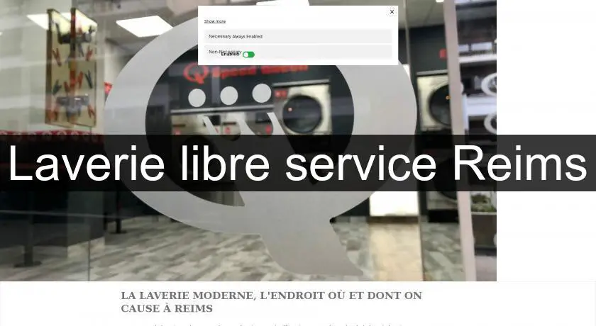 Laverie libre service Reims