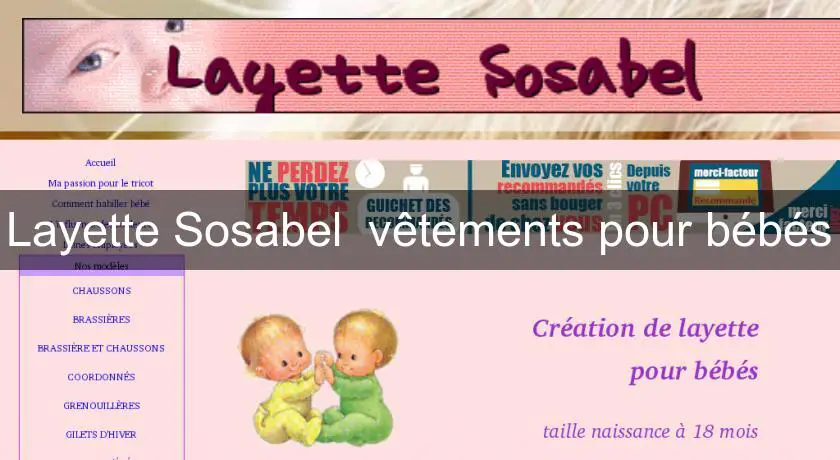 Layette Sosabel  vêtements pour bébés
