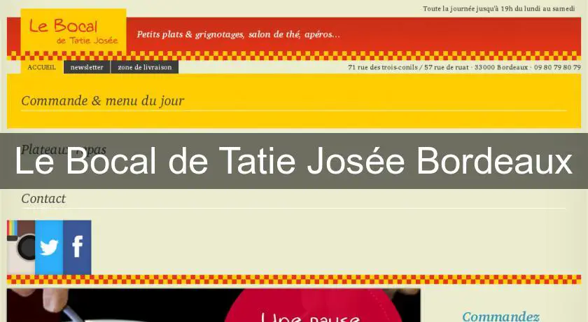Le Bocal de Tatie Josée Bordeaux