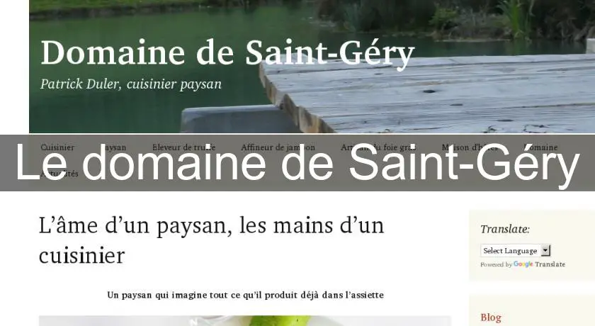 Le domaine de Saint-Géry