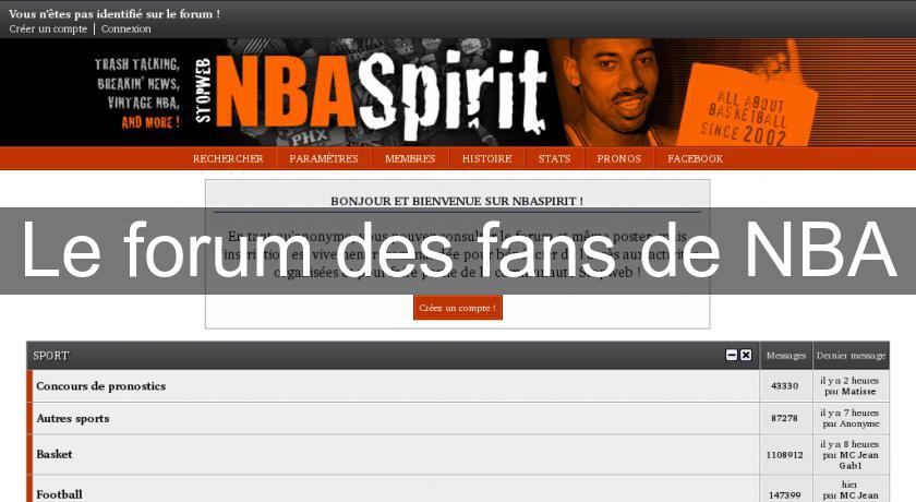 Le forum des fans de NBA Le forum des fans de NBA