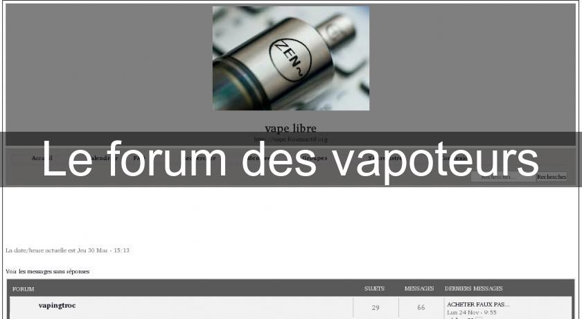 Le forum des vapoteurs