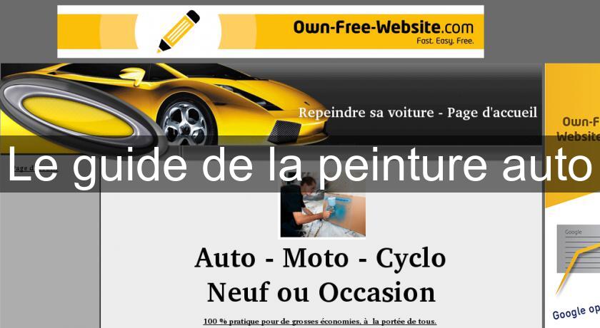 Le guide de la peinture auto