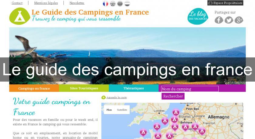 Le guide des campings en france