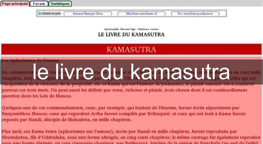 le livre du kamasutra