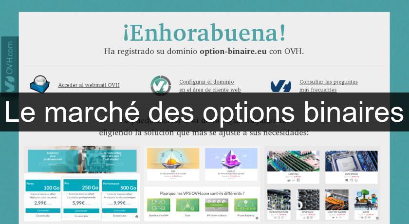 Le marché des options binaires Le marché des options binaires