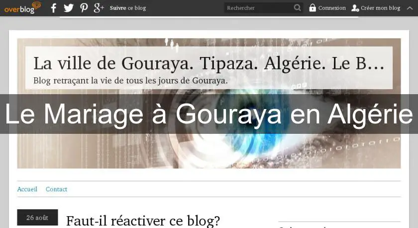 Le Mariage à Gouraya en Algérie