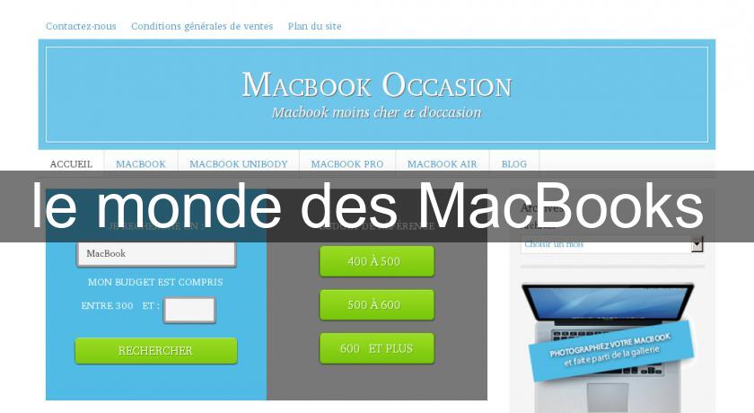 le monde des MacBooks 