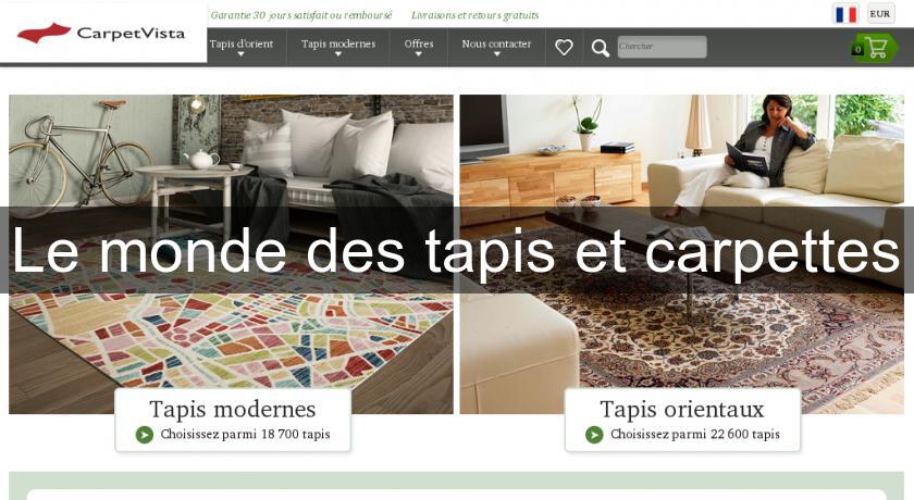 Le monde des tapis et carpettes