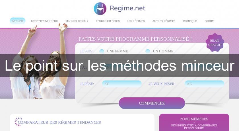 Le point sur les méthodes minceur Le point sur les méthodes minceur
