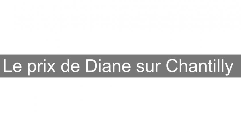 Le prix de Diane sur Chantilly 