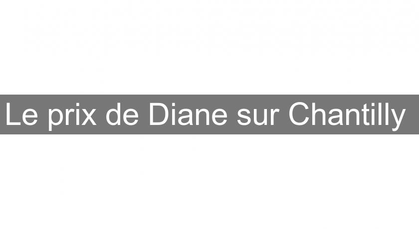 Le prix de Diane sur Chantilly Le prix de Diane sur Chantilly