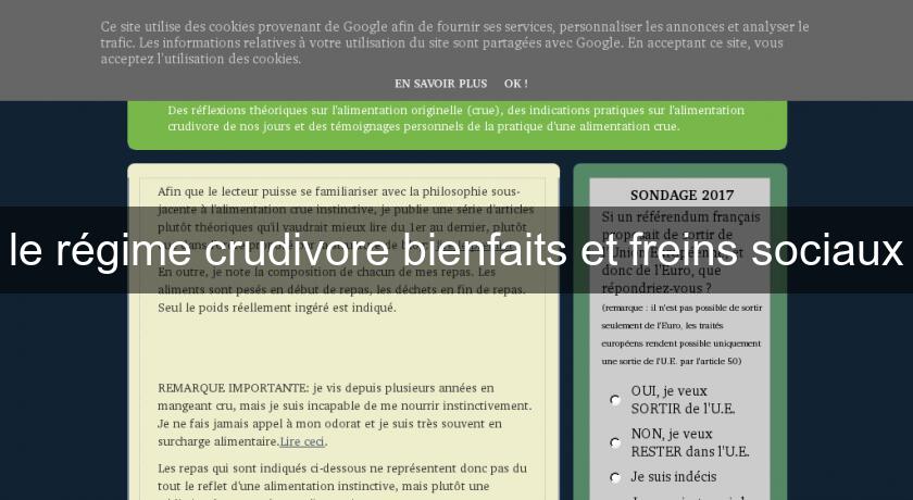 le régime crudivore bienfaits et freins sociaux