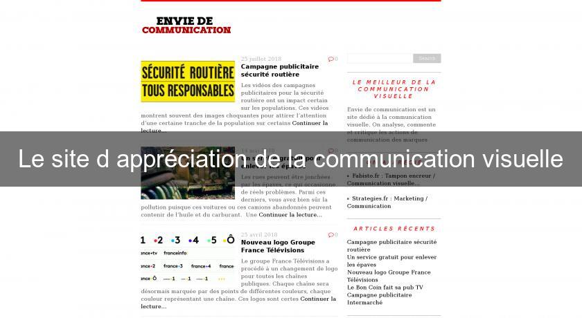 Le site d'appréciation de la communication visuelle Le site d'appréciation de la communication visuelle