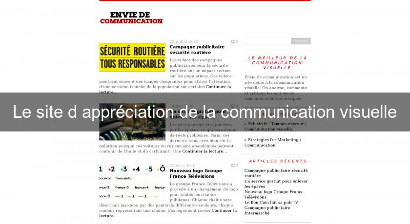 Le site d'appréciation de la communication visuelle