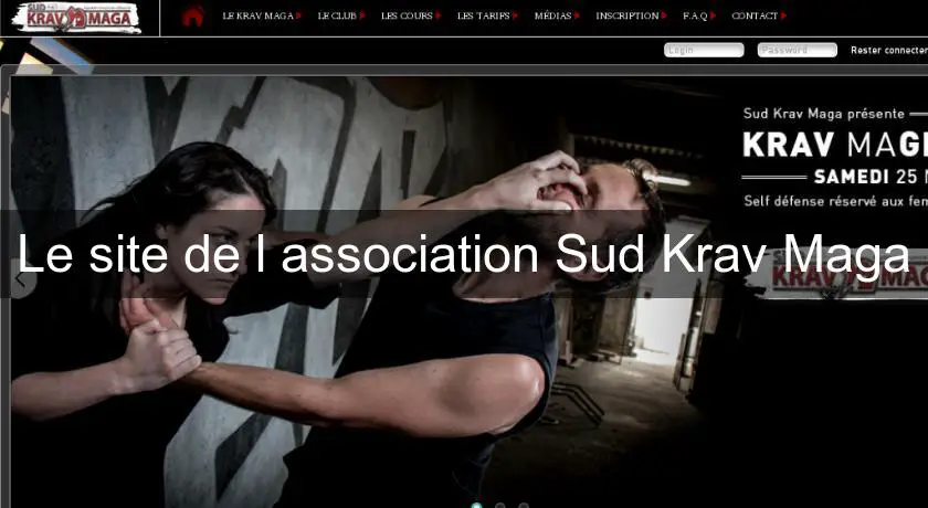 Le site de l'association Sud Krav Maga